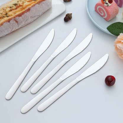 36-Piece Butter Knives, Dinner Knife Set (9 Inches), Food Grade Stainless Steel Table Knife, Knives Silverware for Home/Restaurant/Kitchen, Dishwasher Safe & Mirror Polished