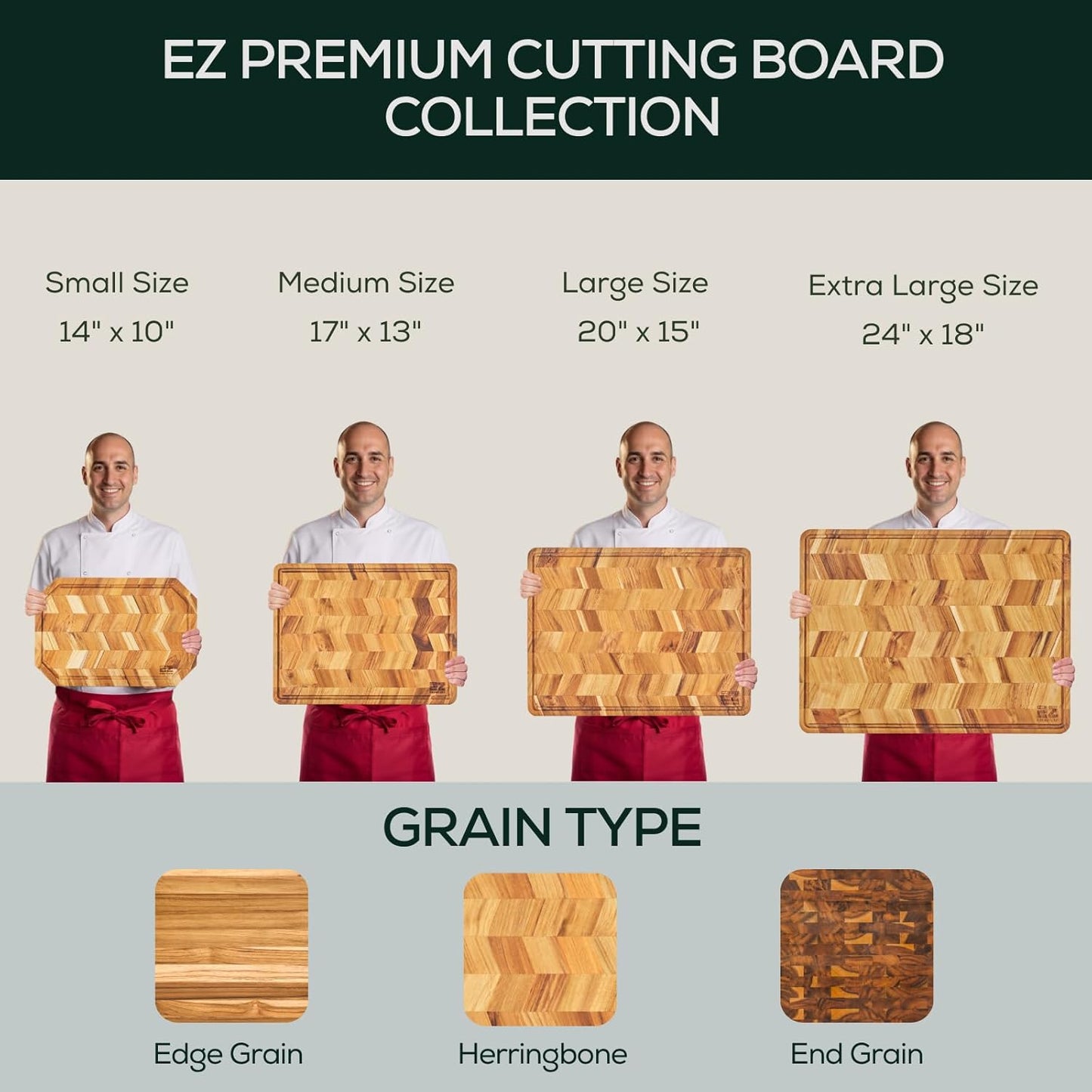 Extra Large (XL) Teak End Grain Cutting Board, Reversible, Knife-Friendly Charcuterie Butcher Block with Juice Groove & Handles, Non-Toxic, Gift Box Included (24" x 18" x 1.5")