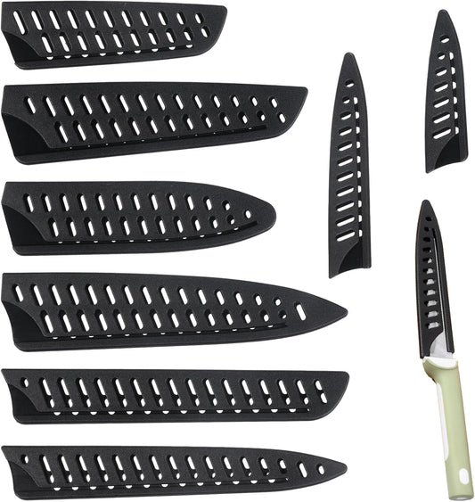 Knife Covers For Kitchen Knives 8PCS | For Paring Utility Santoku Chef Bread Knives, Protects Blades & Prevents Cuts, Portable Storage for Kitchen Safety