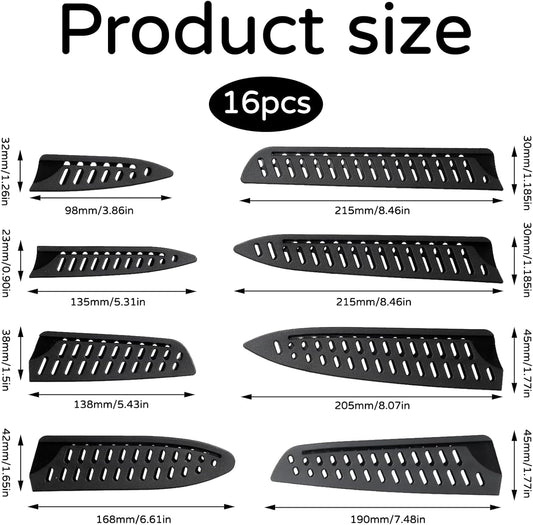 Knife Covers For Kitchen Knives 8PCS | For Paring Utility Santoku Chef Bread Knives, Protects Blades & Prevents Cuts, Portable Storage for Kitchen Safety