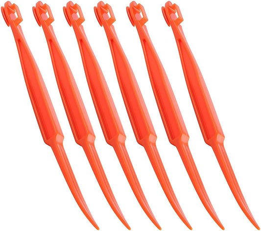 Orange Peelers, 6Pcs Plastic Easy Slicer Cutter Peeler Remover Opener Kitchen Accessories Knife Cooking Tool Kitchen Gadget (New) | Simple‑to‑use fruit slicer and opener, practical daily kitchen gadget.