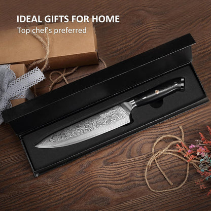 7 Inch Nakiri Knife, Ultra Sharp Damascus Kitchen Knife