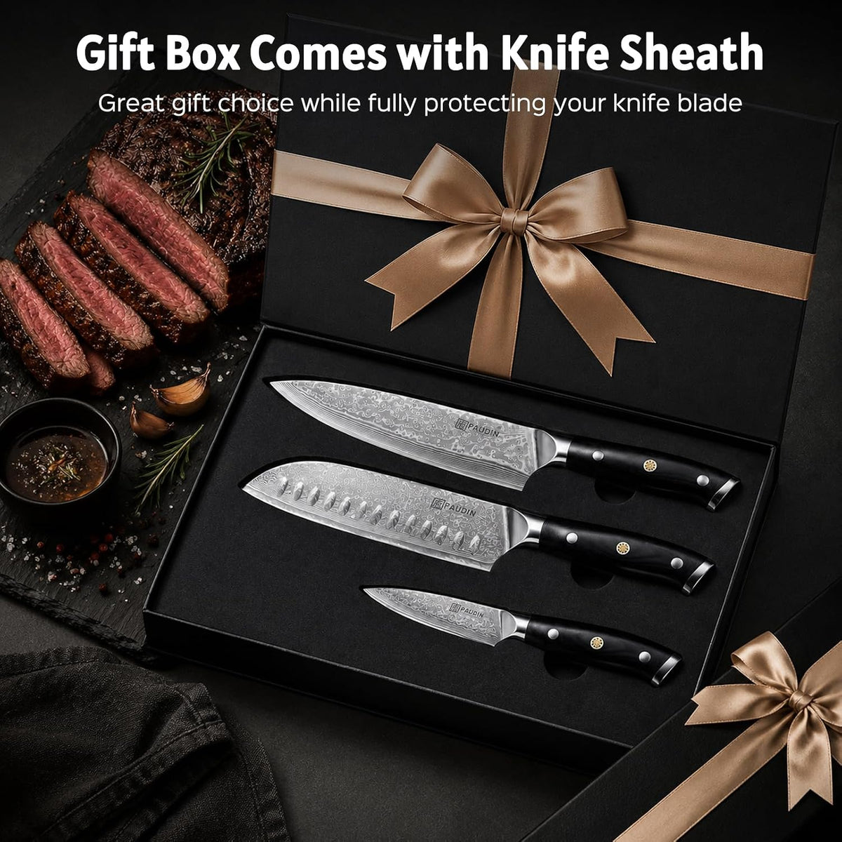7 Inch Nakiri Knife, Ultra Sharp Damascus Kitchen Knife