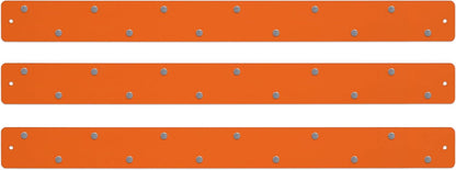 12"x3" Magnetic Strip Board, 3-Pack (White) | Compact 12"x3" frameless steel strip board; mounts horizontally or vertically; magnets & mounting hardware included