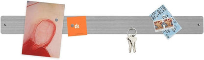 12"x3" Magnetic Strip Board, 3-Pack (White) | Compact 12"x3" frameless steel strip board; mounts horizontally or vertically; magnets & mounting hardware included