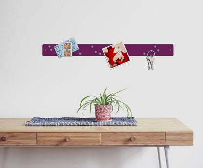 12"x3" Magnetic Strip Board, 3-Pack (White) | Compact 12"x3" frameless steel strip board; mounts horizontally or vertically; magnets & mounting hardware included