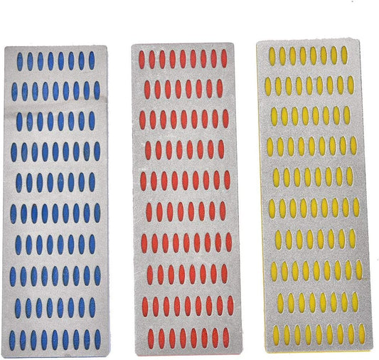 3PCS Diamond Sharpening Stone Set, Diamond Stone Whetstone Sharpening Tool Whetstone Sharpener Stone cuttersharpener diamond sharpening stone