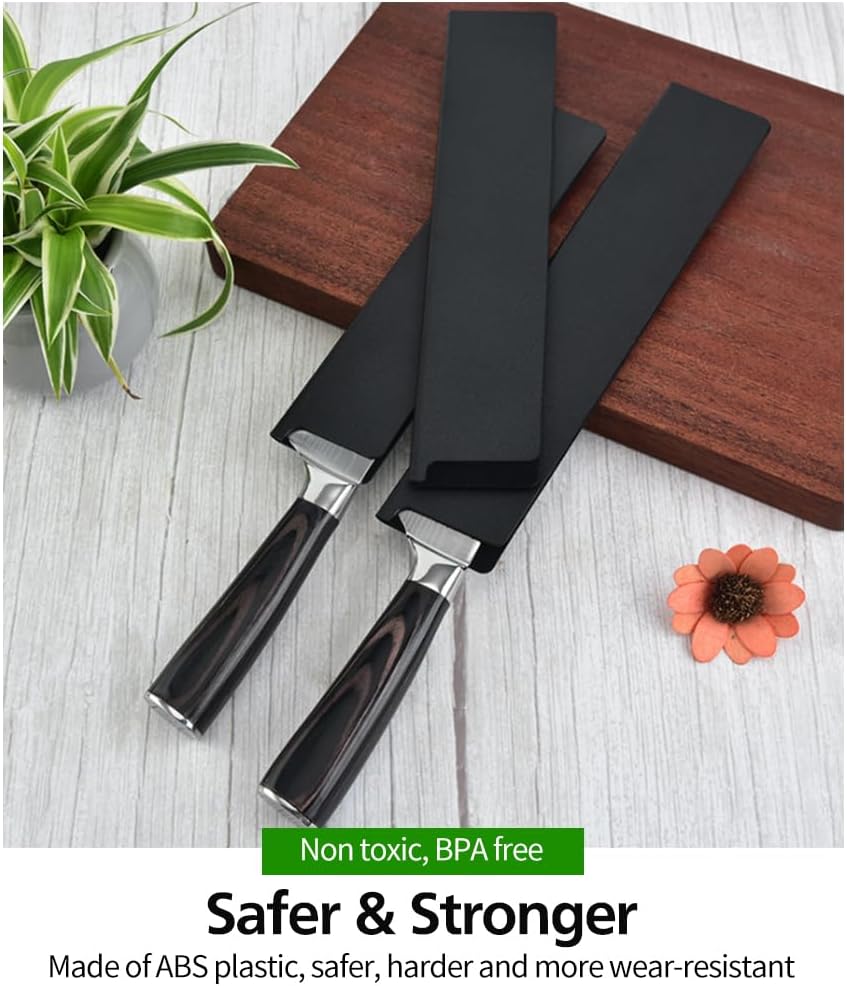 10pcs Universal Knife Edge Guards Set, Non-BPA Knife Sheath | Gentle on Your Blades