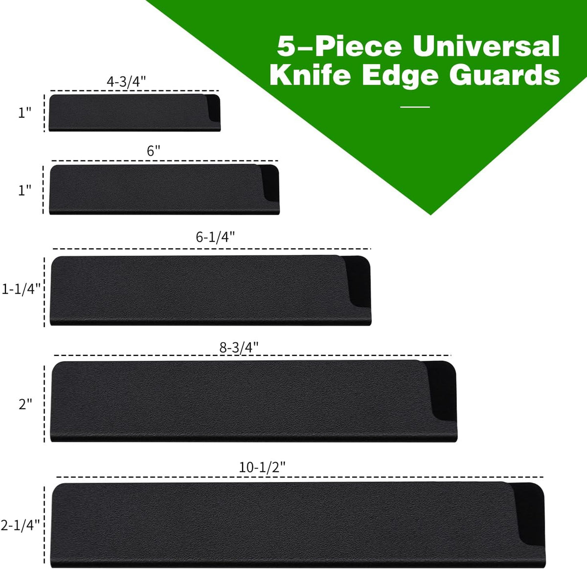 10pcs Universal Knife Edge Guards Set, Non-BPA Knife Sheath | Gentle on Your Blades