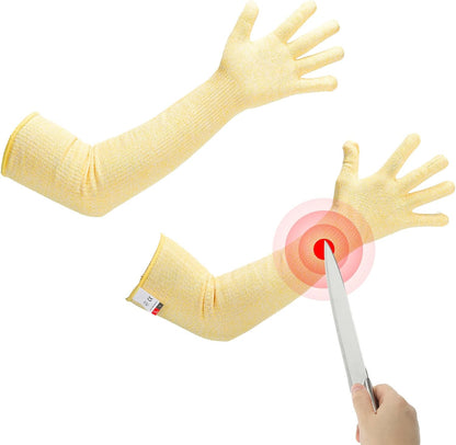 Cut Resistant Sleeves with Glove, Arm Protection Sleeve Farmer Gardening Sleeves for Welding, Farming