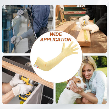 Cut Resistant Sleeves with Glove, Arm Protection Sleeve Farmer Gardening Sleeves for Welding, Farming