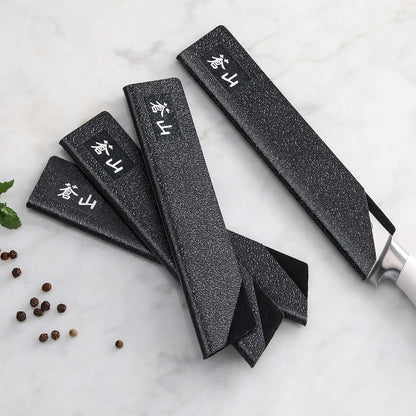 Cangshan 1026641 8-Piece Steak Knife Guard Set, Black