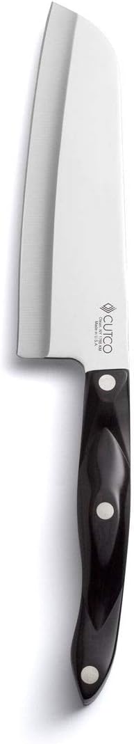 Cutlery Model 1766 Santoku Knife. 7.0" High Carbon Stainless Straight Edge Blade.5.6" Classic Brown Handle (sometimes Called "black") In Factory-sealed Plastic Bag.