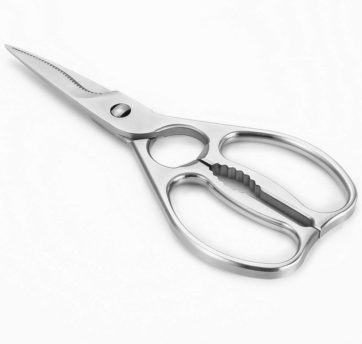 Come Apart Kitchen Shears , Multi-purpose Heavy Duty German Stainless Steel Food Scissors for Cutting Meat Poultry Chicken Vegetable, Durable One Piece Construction, Mirror Finish