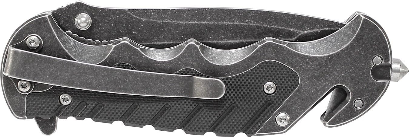 Benji 2.5in High Carbon S.S. Folding Keychain Knife with 1.75in Modified Tanto Blade and G10 Handle for Outdoor