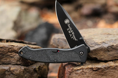 Benji 2.5in High Carbon S.S. Folding Keychain Knife with 1.75in Modified Tanto Blade and G10 Handle for Outdoor