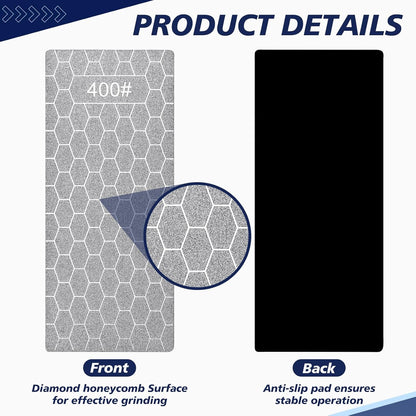 15 Pcs Diamond Sharpening Stone, Diamond Lapping Plate with Extra Fine/medium/coarse Plate and Non-slip Base 80/120/150/180/200/240/320/400/600/800/1000/1200/1500/2000/3000 Grit