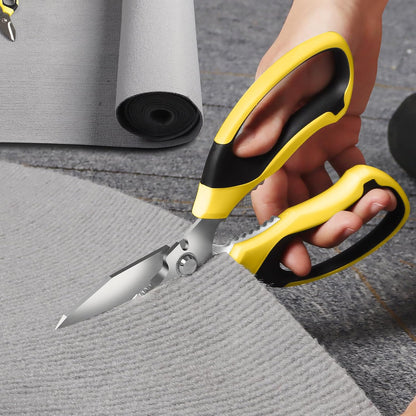 Utility Scissors All Purpose heavy duty 8-Inch Yellow