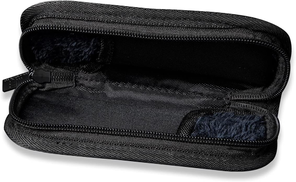 Nylon Knife Pouch, Holds 2 Knives, with Cloth | Soft Lined Interior, Utility Pouch for Folding Pocket Knives and Accessories, Includes Polishing Cloth & Stickers WE-01