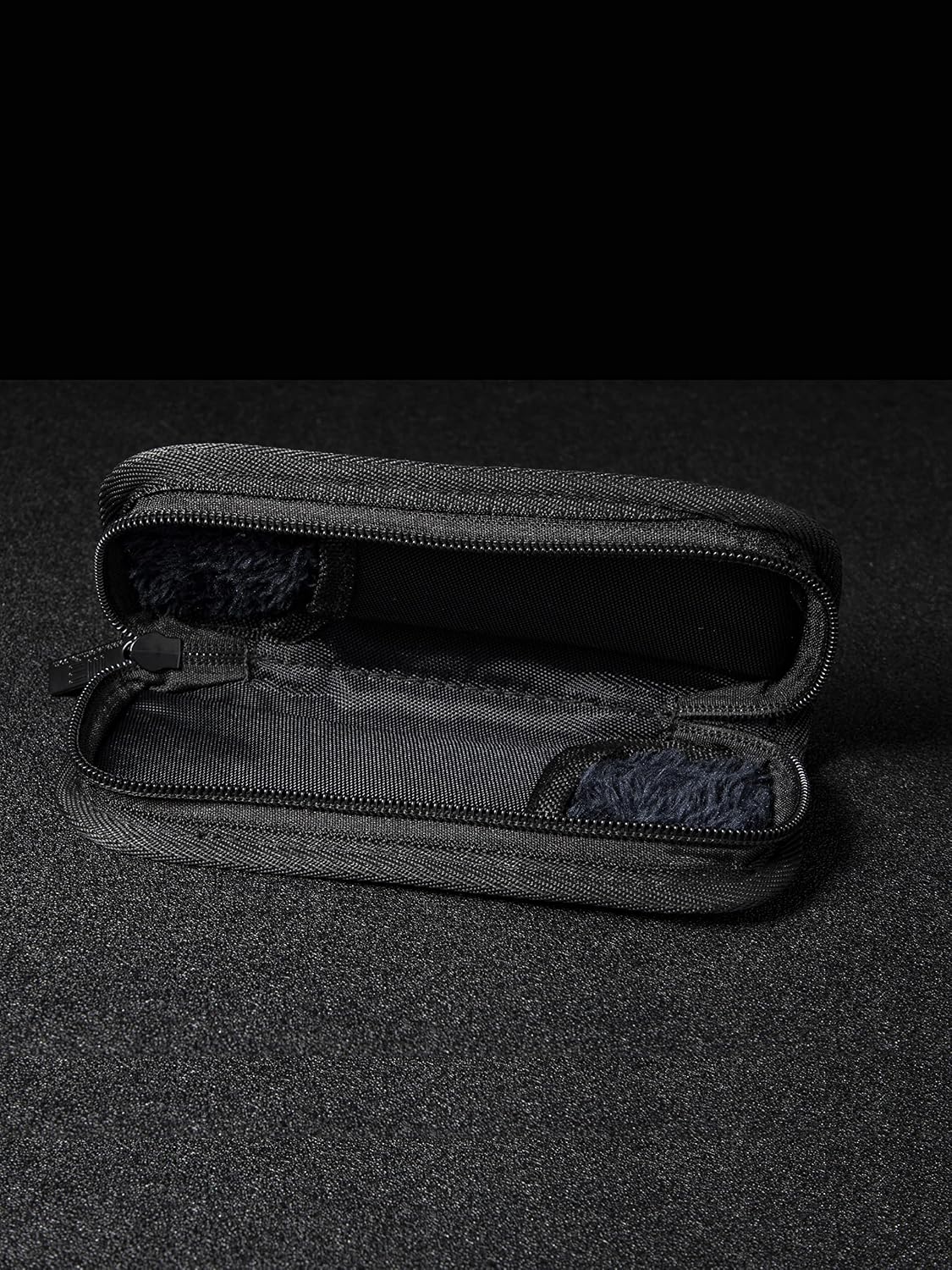 Nylon Knife Pouch, Holds 2 Knives, with Cloth | Soft Lined Interior, Utility Pouch for Folding Pocket Knives and Accessories, Includes Polishing Cloth & Stickers WE-01