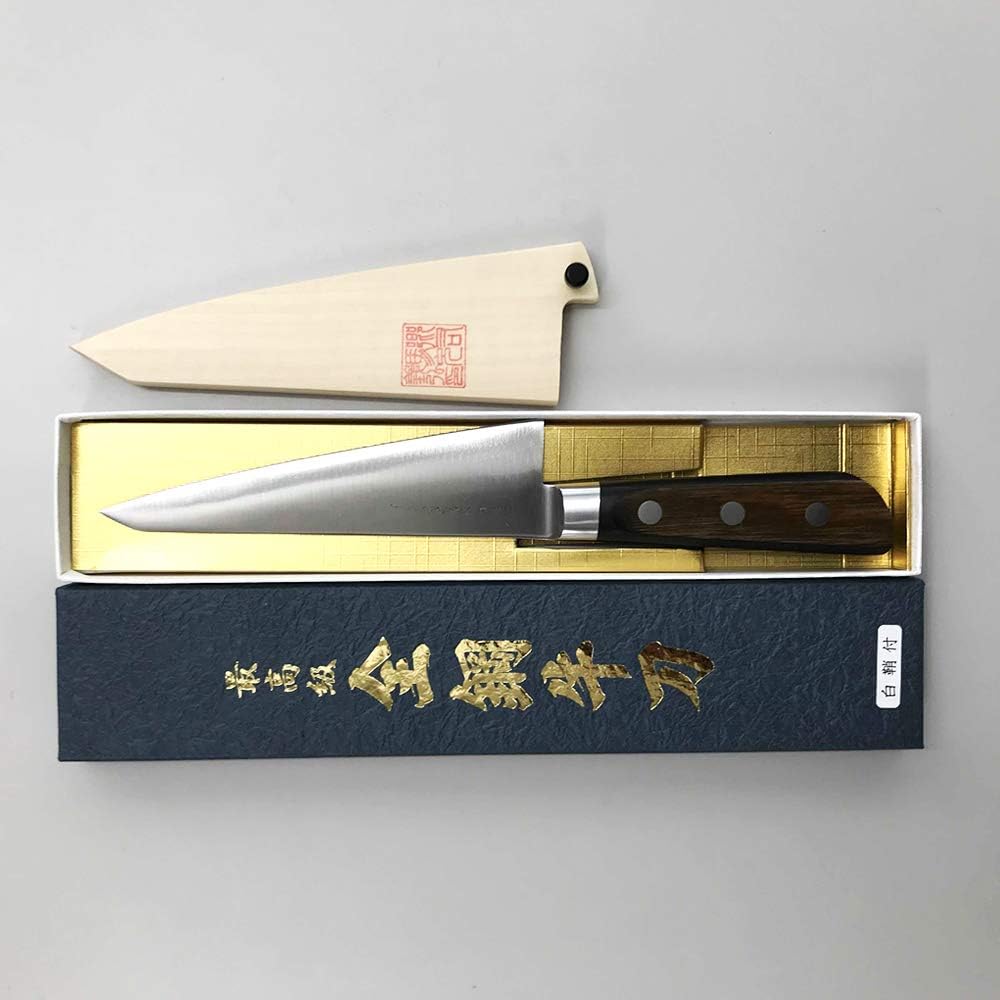 Yoshihiro Hi-Carbon Japan Steel(SK-4), HGB Series Japanese Chef's Sabaki Boning Knife 150mm/5.9" with a scabbard