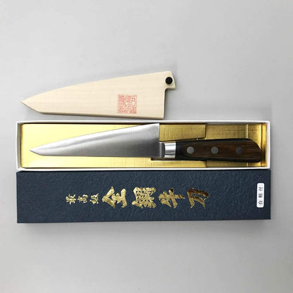 Yoshihiro Hi-Carbon Japan Steel(SK-4), HGB Series Japanese Chef's Sabaki Boning Knife 150mm/5.9" with a scabbard