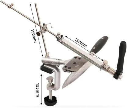 Knife Sharpener Professional Stainless Steel Kitchen Chef Knife Sharpener Home Knife Sharpening Kit Abrasive Holding System Tools (SET C)