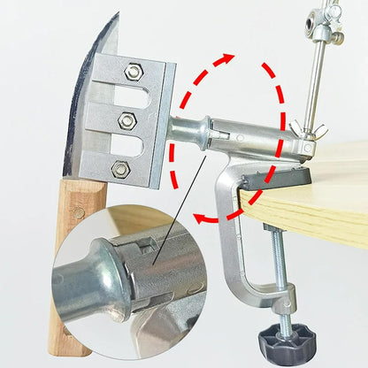 Knife Sharpener Professional Stainless Steel Kitchen Chef Knife Sharpener Home Knife Sharpening Kit Abrasive Holding System Tools (SET C)