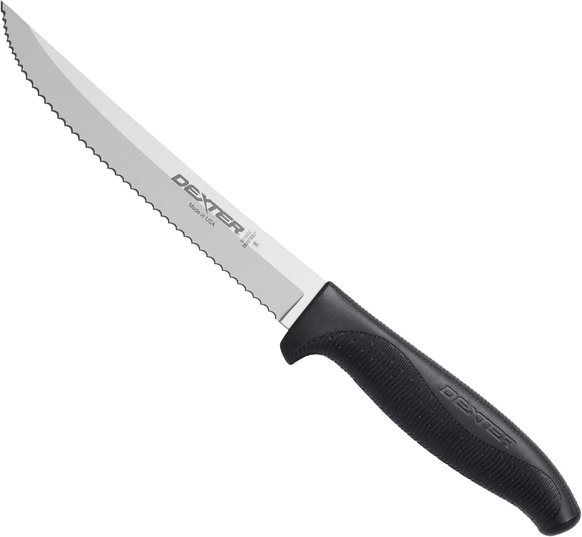 6" Scalloped Insulation Knife, High-Carbon Stainless | Scalloped high-carbon stainless edge cuts insulation cleanly. Slip-resistant black grip trusted by professional installers.
