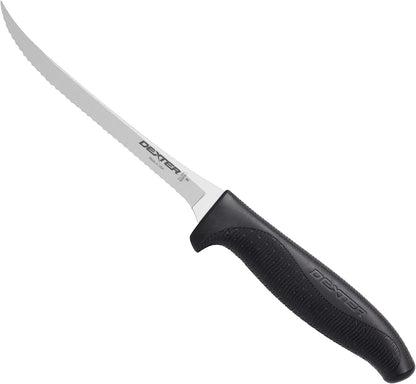 6" Scalloped Insulation Knife, High-Carbon Stainless | Scalloped high-carbon stainless edge cuts insulation cleanly. Slip-resistant black grip trusted by professional installers.