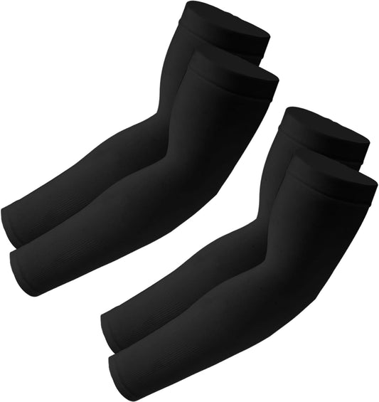 Cooling Arm Sleeves Sun UV Protection Compression for Men Women | 2Pairs, UPF 50, Sports Compression,Tattoo Cover Up ,Fittness,Baseball,Basketball,Cycling,Hiking,Football,Outdoor