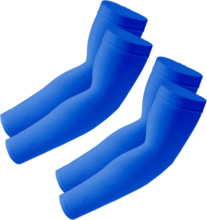 Cooling Arm Sleeves Sun UV Protection Compression for Men Women | 2Pairs, UPF 50, Sports Compression,Tattoo Cover Up ,Fittness,Baseball,Basketball,Cycling,Hiking,Football,Outdoor
