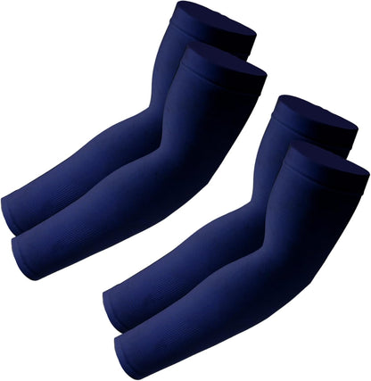 Cooling Arm Sleeves Sun UV Protection Compression for Men Women | 2Pairs, UPF 50, Sports Compression,Tattoo Cover Up ,Fittness,Baseball,Basketball,Cycling,Hiking,Football,Outdoor