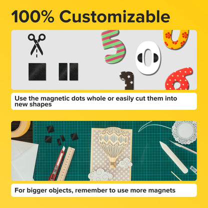 Magnetic Strips with Adhesive Backing - Magnetic Tape for Crafts - Tool and Knife Magnet Strips for Kitchen, Garage and Garden - Adhesive Magnetic Tool Holder Strip for Wall (10 Pieces, 6" x 1")