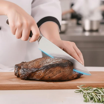 8-Inch imarku Chef Knife – High Carbon Stainless Steel Kitchen Knife with Comfortable Wood Handle
