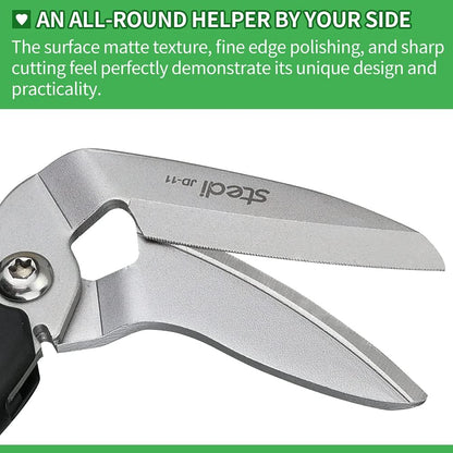 Scissors All Purpose Heavy Duty 8 Inch Stainless Steel Serrated | Heavy Duty Scissors,Stainless Steel Scissors,Industrial Scissors for Cardboard,Carpet,Fabric Cutting,craft scissors