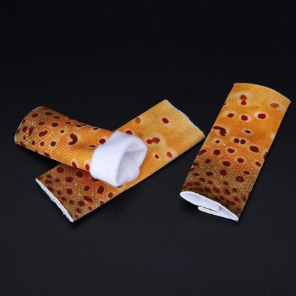 3PCS Fishing Finger Tab Protector, Polyester Fishing Stripping Single Finger Guards for Fishing Finger