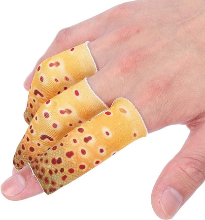 3PCS Fishing Finger Tab Protector, Polyester Fishing Stripping Single Finger Guards for Fishing Finger
