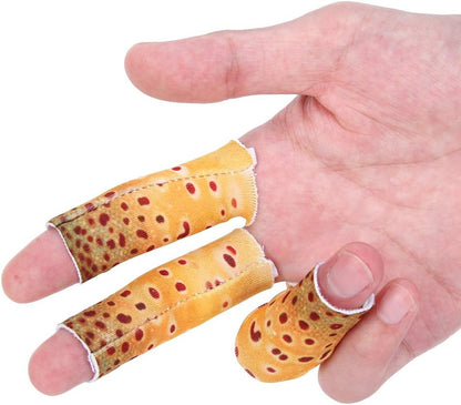 3PCS Fishing Finger Tab Protector, Polyester Fishing Stripping Single Finger Guards for Fishing Finger