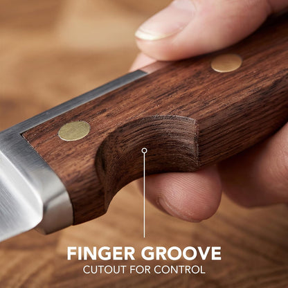 Bar Knife & Zester Set - Multi-Function Design for Effortless Cocktail Prep - Adjacent Edge Handle, Stainless Steel Blade, Bottle Opener, and Zester Included (FTA2110)