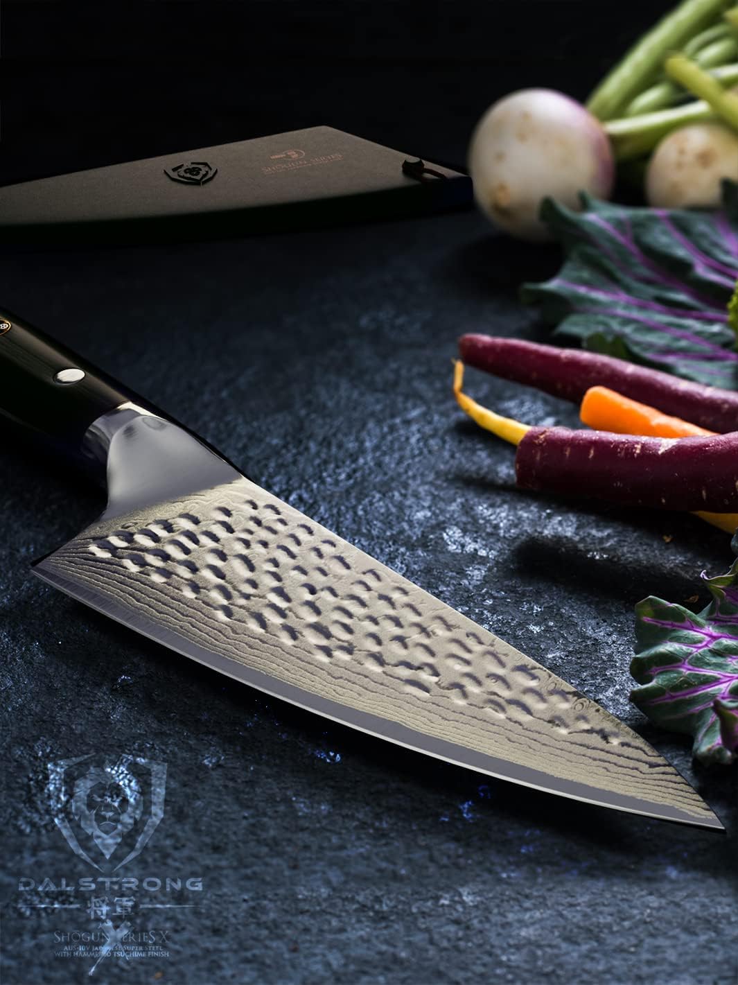 6" Chef Knife — AUS-10V Damascus, 62+ HRC, 8–12° Edge — For Precise Everyday Cooking, Smaller Hands & Compact Workspaces — Full-Tang G10, PerfectFit Sheath, Shogun ELITE, customer support