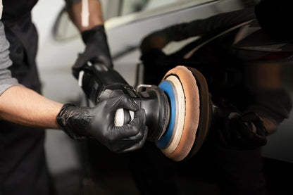 Black Nitrile Gloves 5 Mil Disposable, Latex Free, Textured Grip for Food Service, Cooking, Professional Cleaning