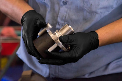 Black Nitrile Gloves 5 Mil Disposable, Latex Free, Textured Grip for Food Service, Cooking, Professional Cleaning