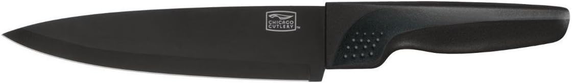 Fusion 17 Piece Kitchen Knife Set with Wooden Storage Block, Cushion-Grip Handles with Stainless Steel Blades that Resists Stains, Rust, and Pitting