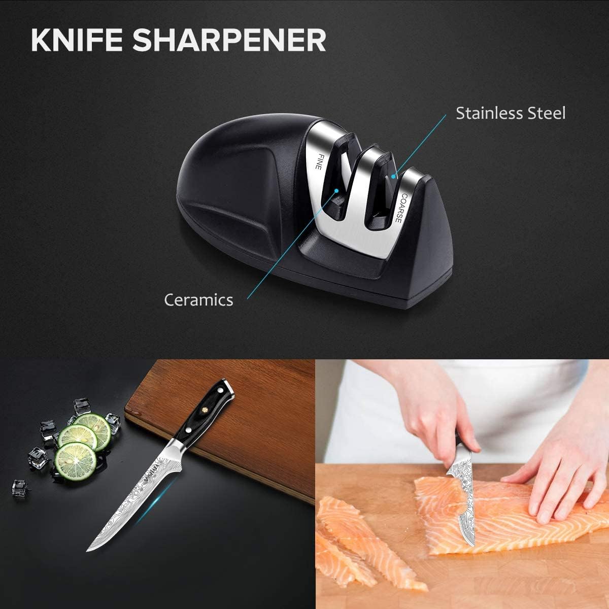 4 Inch Paring Knife, Kitchen Knife Fruit Knives with Sheath, German High Carbon Stainless Steel EN1.4116 Precision Cooking Vegetable Knife for Carving, Peeling, Trimming