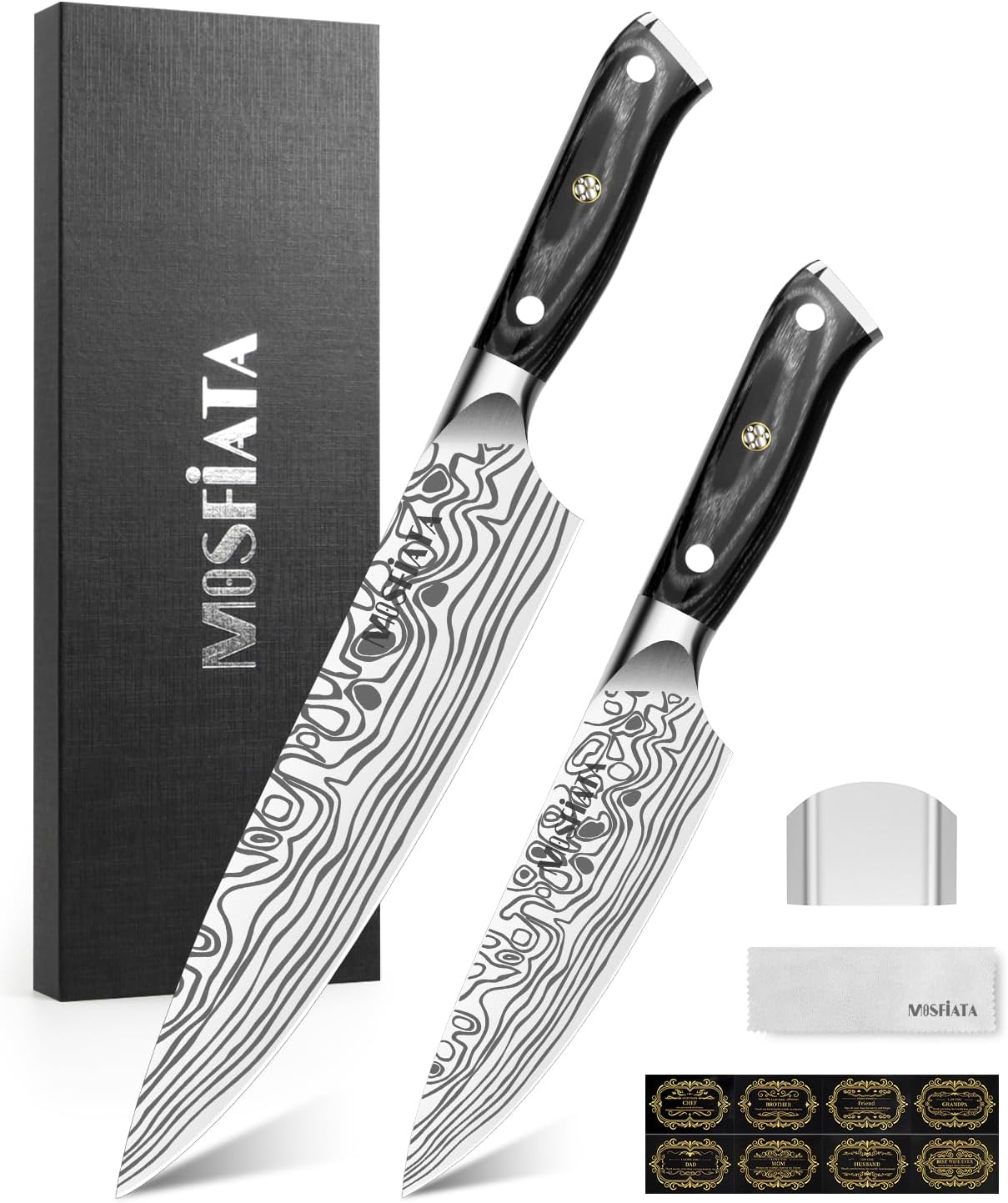 4 Inch Paring Knife, Kitchen Knife Fruit Knives with Sheath, German High Carbon Stainless Steel EN1.4116 Precision Cooking Vegetable Knife for Carving, Peeling, Trimming
