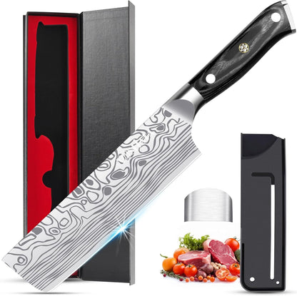 4 Inch Paring Knife, Kitchen Knife Fruit Knives with Sheath, German High Carbon Stainless Steel EN1.4116 Precision Cooking Vegetable Knife for Carving, Peeling, Trimming