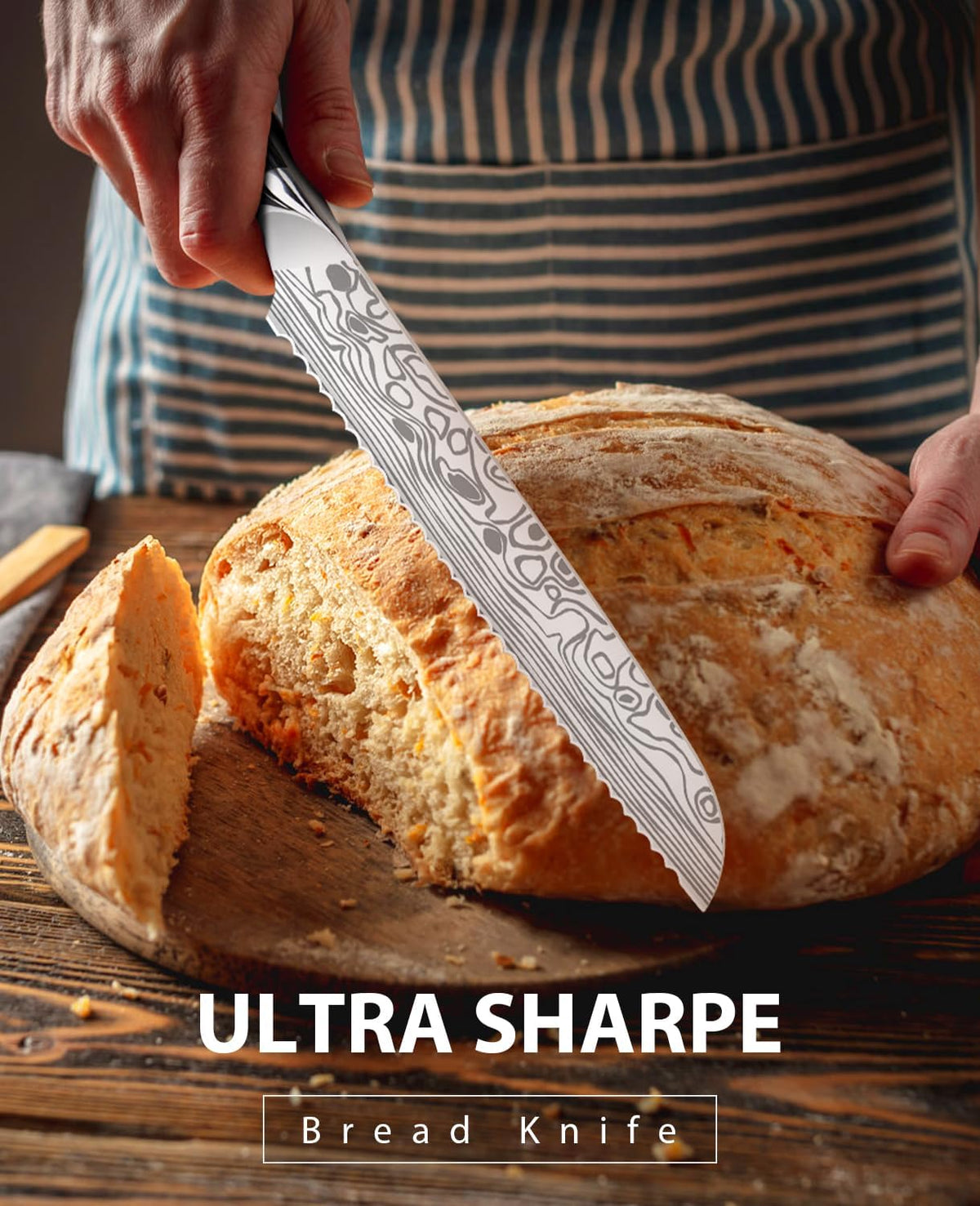 4 Inch Paring Knife, Kitchen Knife Fruit Knives with Sheath, German High Carbon Stainless Steel EN1.4116 Precision Cooking Vegetable Knife for Carving, Peeling, Trimming