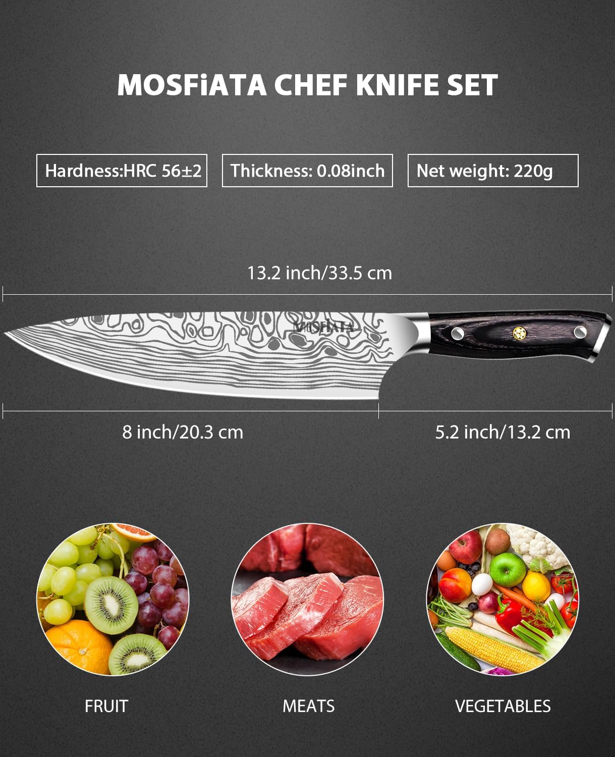 4 Inch Paring Knife, Kitchen Knife Fruit Knives with Sheath, German High Carbon Stainless Steel EN1.4116 Precision Cooking Vegetable Knife for Carving, Peeling, Trimming