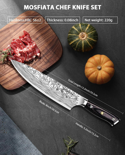 4 Inch Paring Knife, Kitchen Knife Fruit Knives with Sheath, German High Carbon Stainless Steel EN1.4116 Precision Cooking Vegetable Knife for Carving, Peeling, Trimming